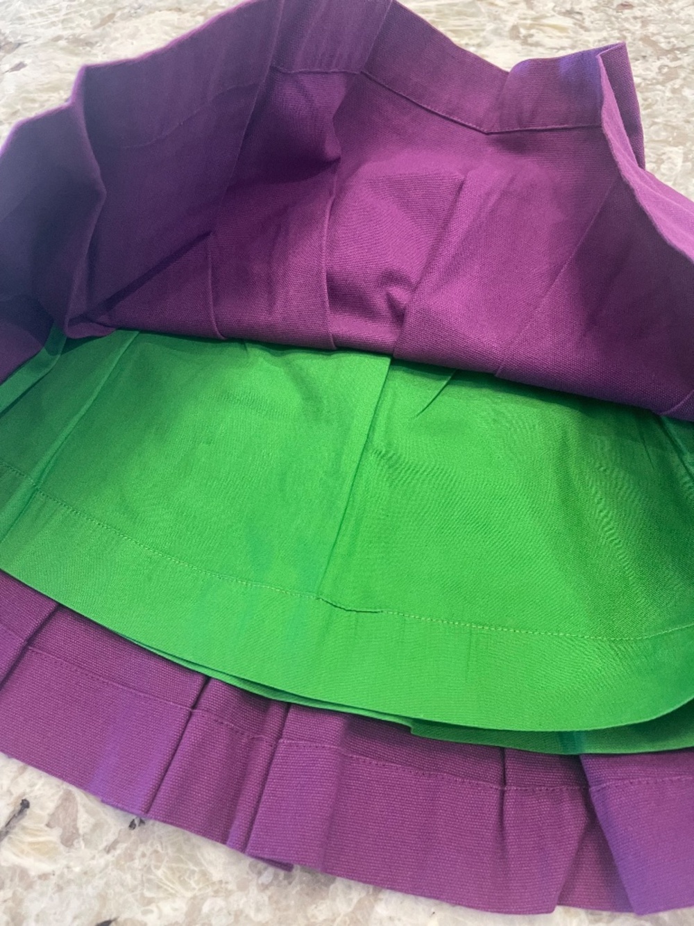 Lola et Moi Purple 100% Cotton Boutique Skirt Skort Quality Luxury Beirut NWT - Picture 6 of 7